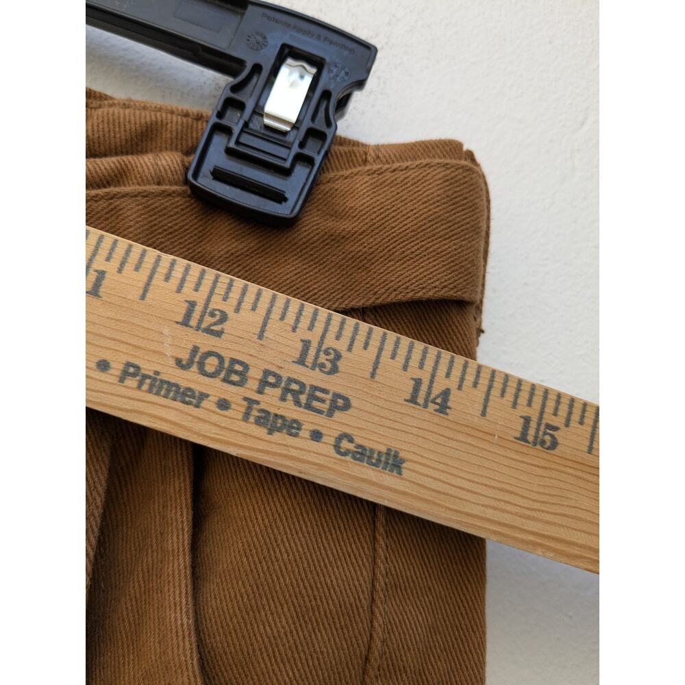 PacSun Women's Pants Utility Cargo Rustic Belted Brown Denim Size 28 - Picture 5 of 14